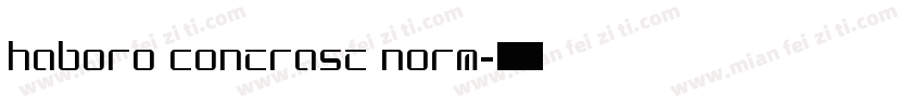 Haboro Contrast Norm字体转换